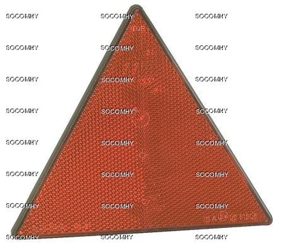Catadioptre Triangle réfléchissant Rouge