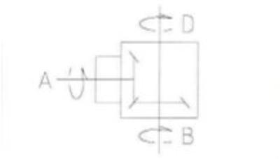 boitier réducteur tapis épandeur Rotation Gauche