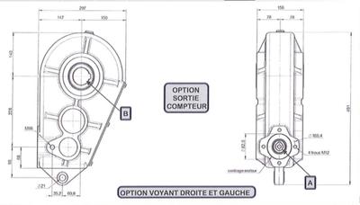 Plan de boitier tapis d'épandeur très forte puissance 280 CV